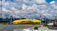 Kipas Raksasa Dedap Raya Bulungan di Festival Irau ke-11 dan HUT ke-26 Kabupaten Malinau. (Foto : AR).