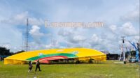 Kipas Raksasa Dedap Raya Bulungan di Festival Irau ke-11 dan HUT ke-26 Kabupaten Malinau. (Foto : AR).