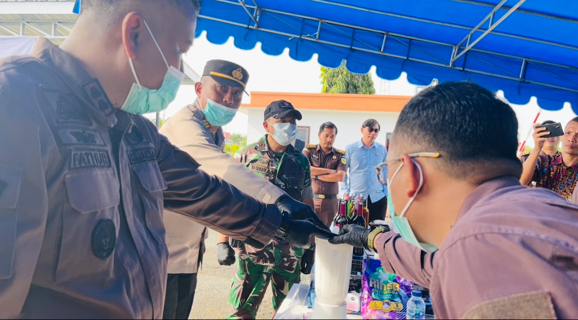 Pemusnahan barang bukti Kejari Malinau