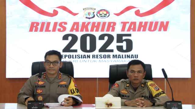Rilis akhir tahun Polres Malinau
