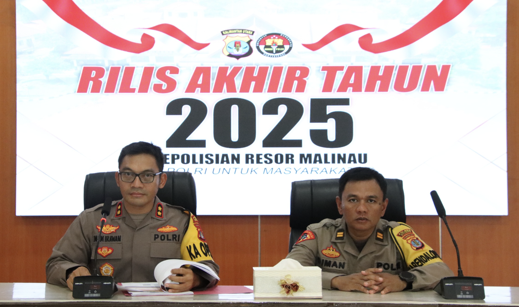Rilis akhir tahun Polres Malinau